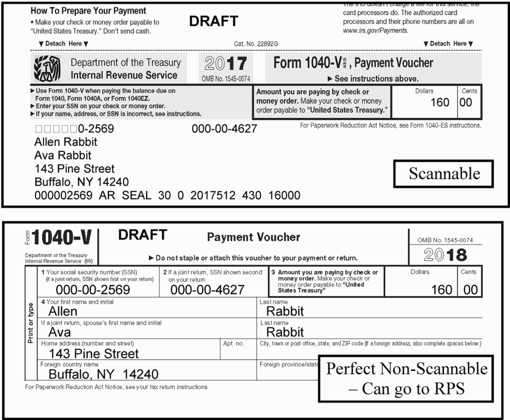 Form 1040V