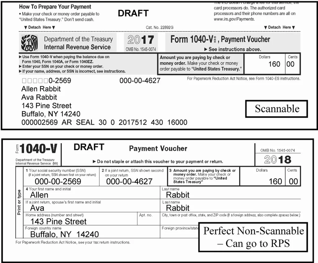 Form 1040V