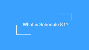 What is Schedule K1