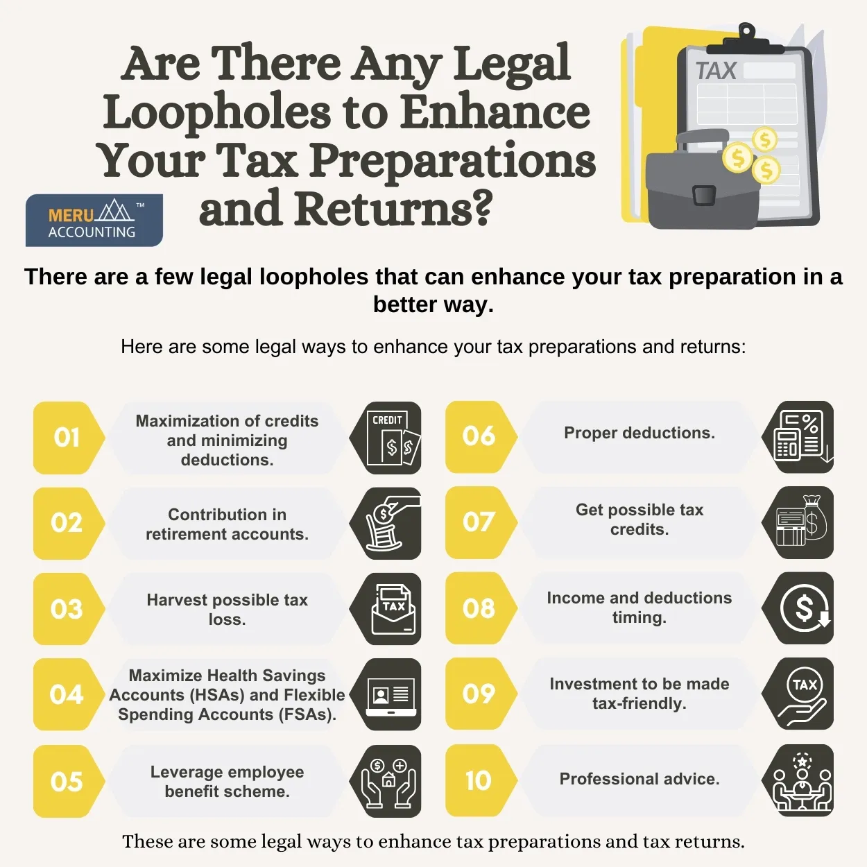 Are There Any Legal Loopholes to Enhance Your Tax Preparations and Returns?