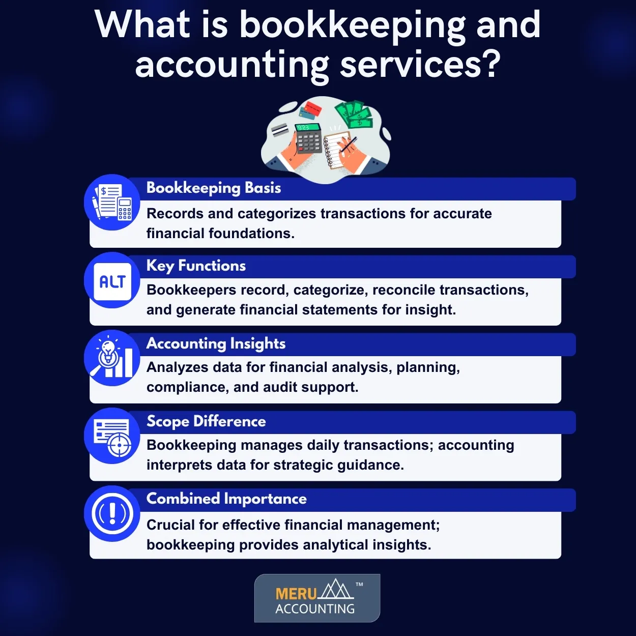What is bookkeeping and accounting services?
