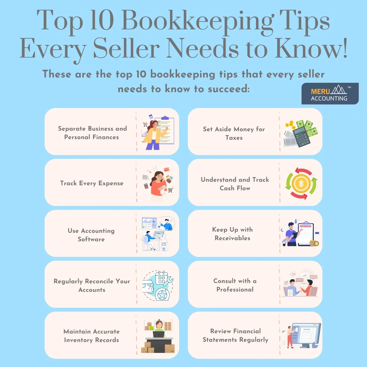Top 10 Bookkeeping Tips Every Seller Needs to Know!
